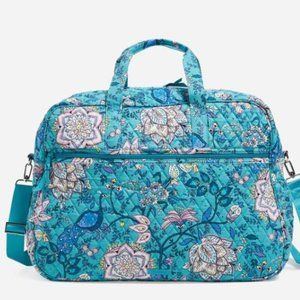 Vera Bradley Grand Traveler Bag Peacock Garden NWT